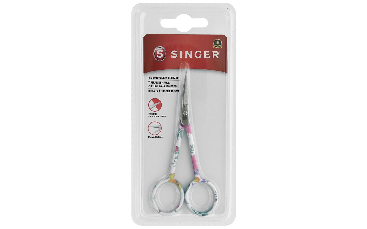 Singer Scissors 4" Embr Curved Tip Floral Michaels