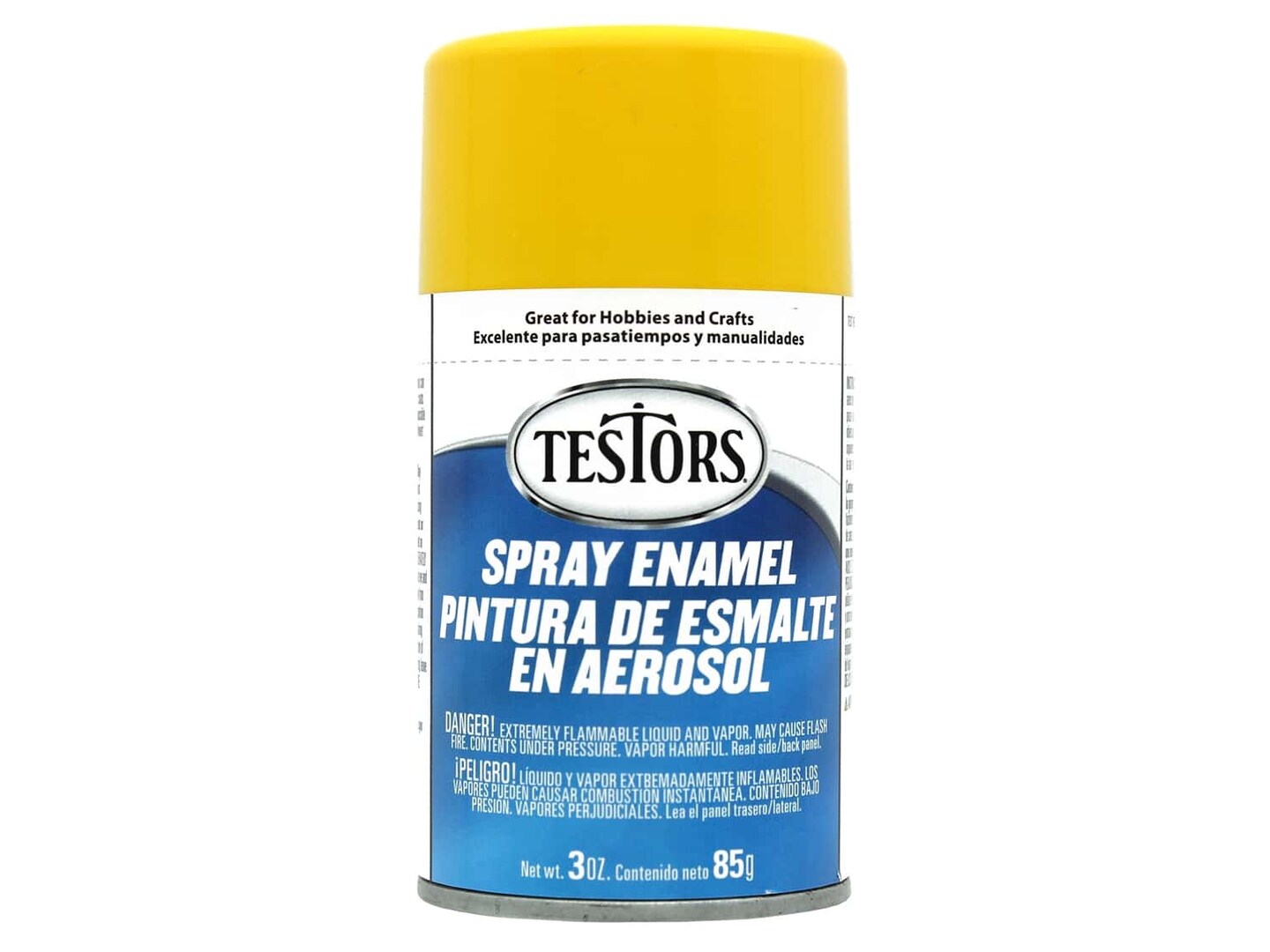 Testors Enamel Spray Paint - Gloss - Yellow 3 oz.