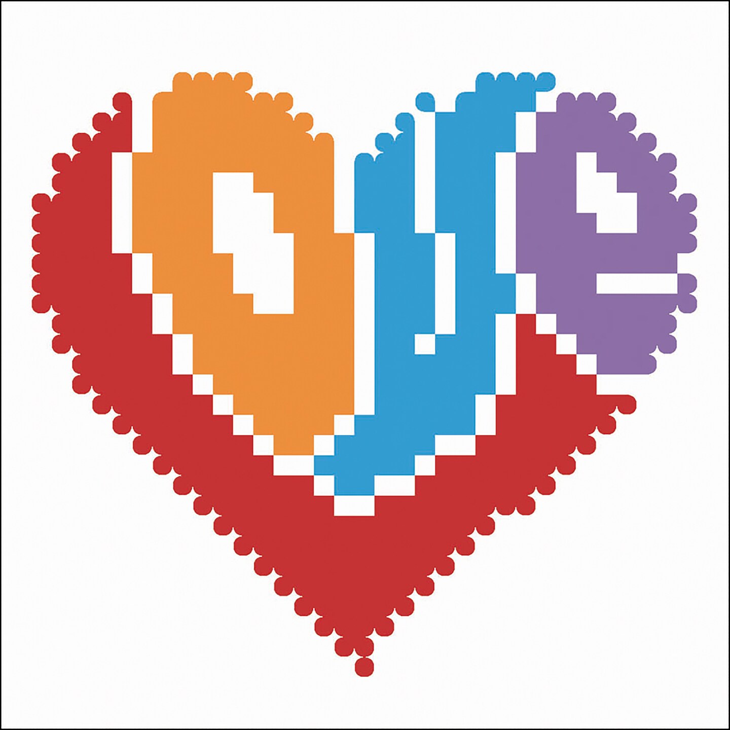 Diamond Dotz Diamond Art Kit with Frame 4&#x22;X4&#x22;-Love