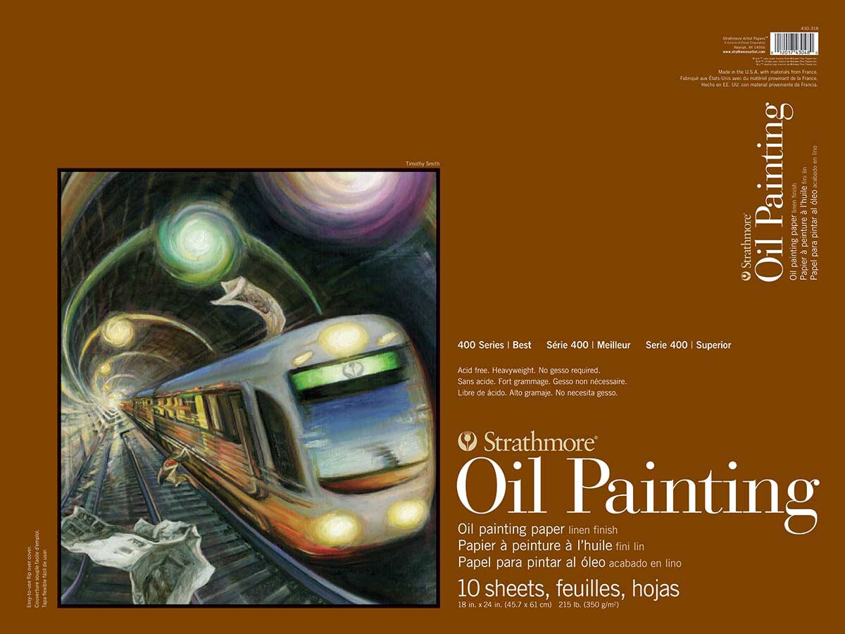Strathmore 400 Series Oil Painting Pad 18&#x22;X24&#x22;-10 Sheets