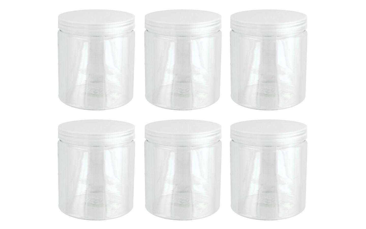 Jar W/Lid 3.5x4&#x22; 6pc