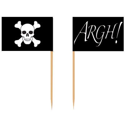 Pirate Flag Picks 50 Count