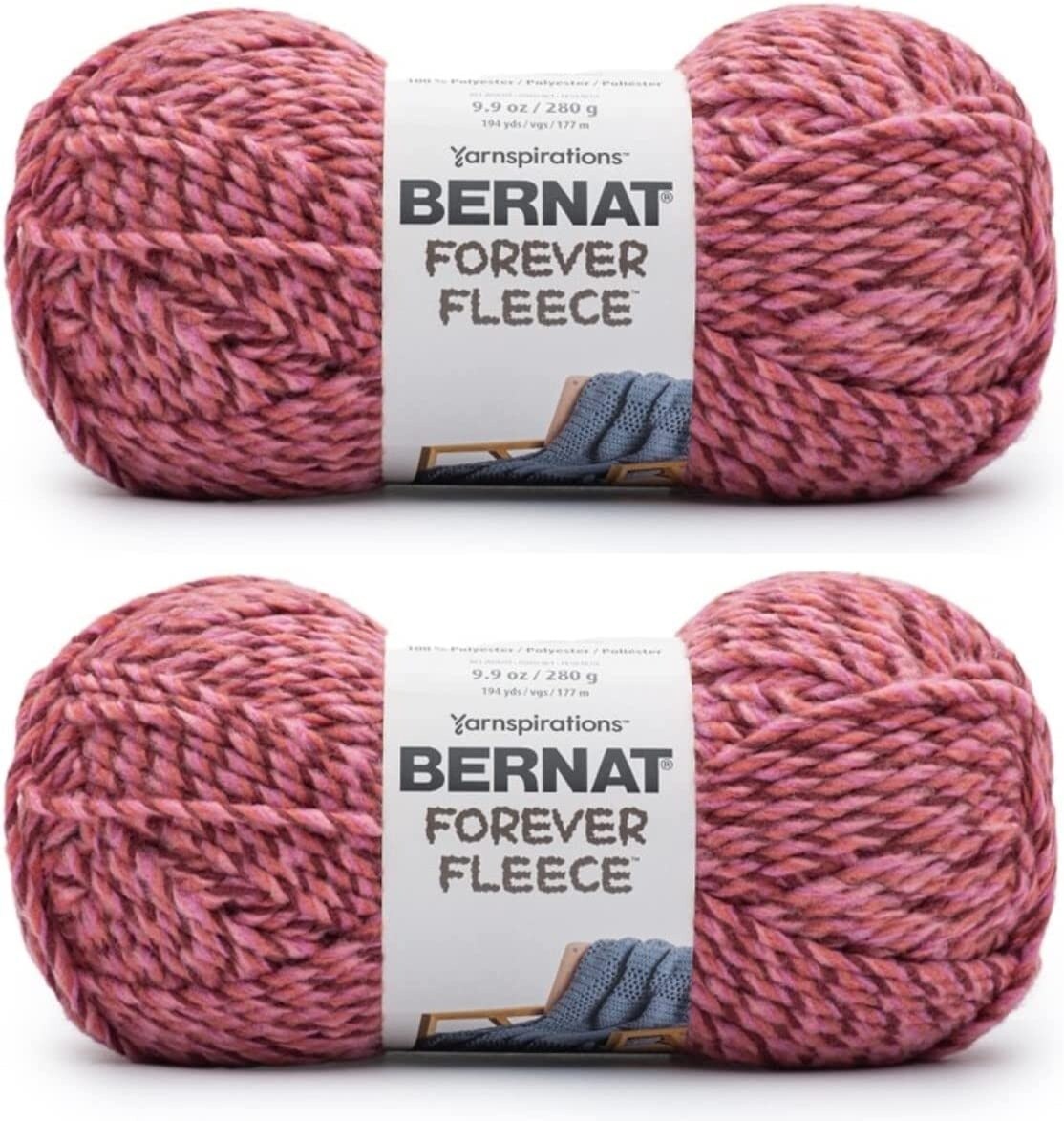 (Pack of 2) Bernat Forever Fleece YarnRumpus Red Michaels