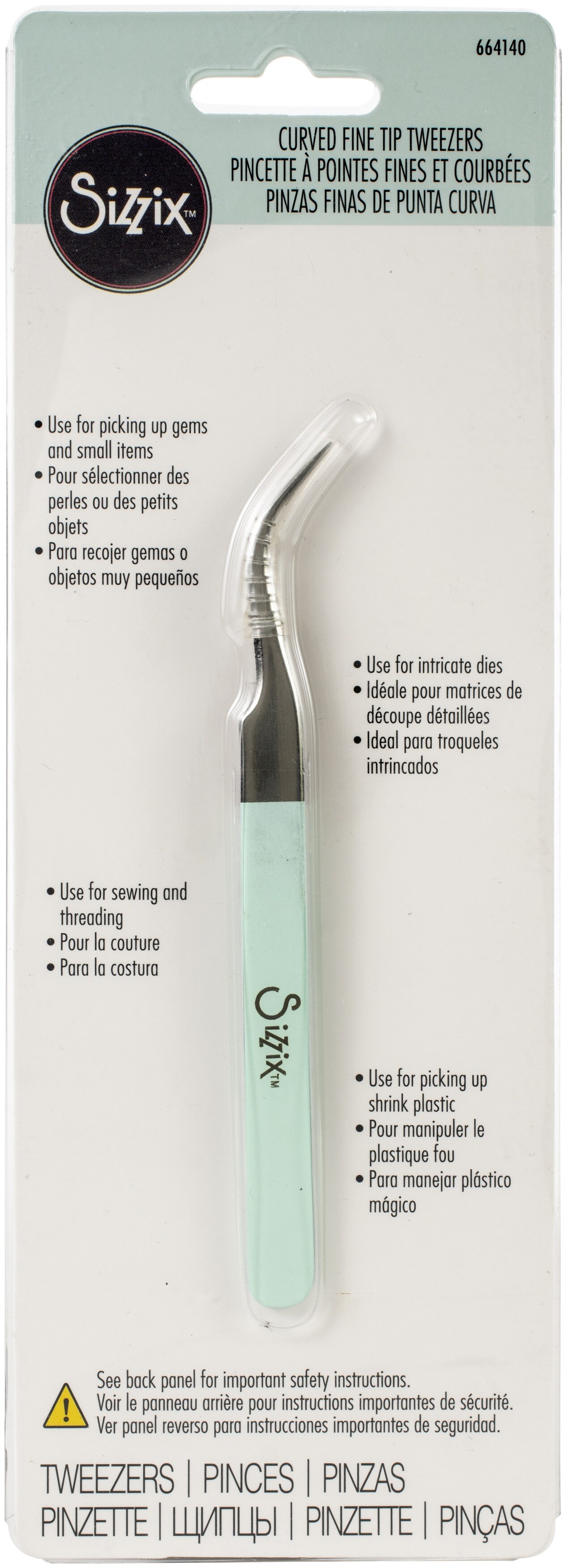 Sizzix Tweezers-Curved Fine Tip