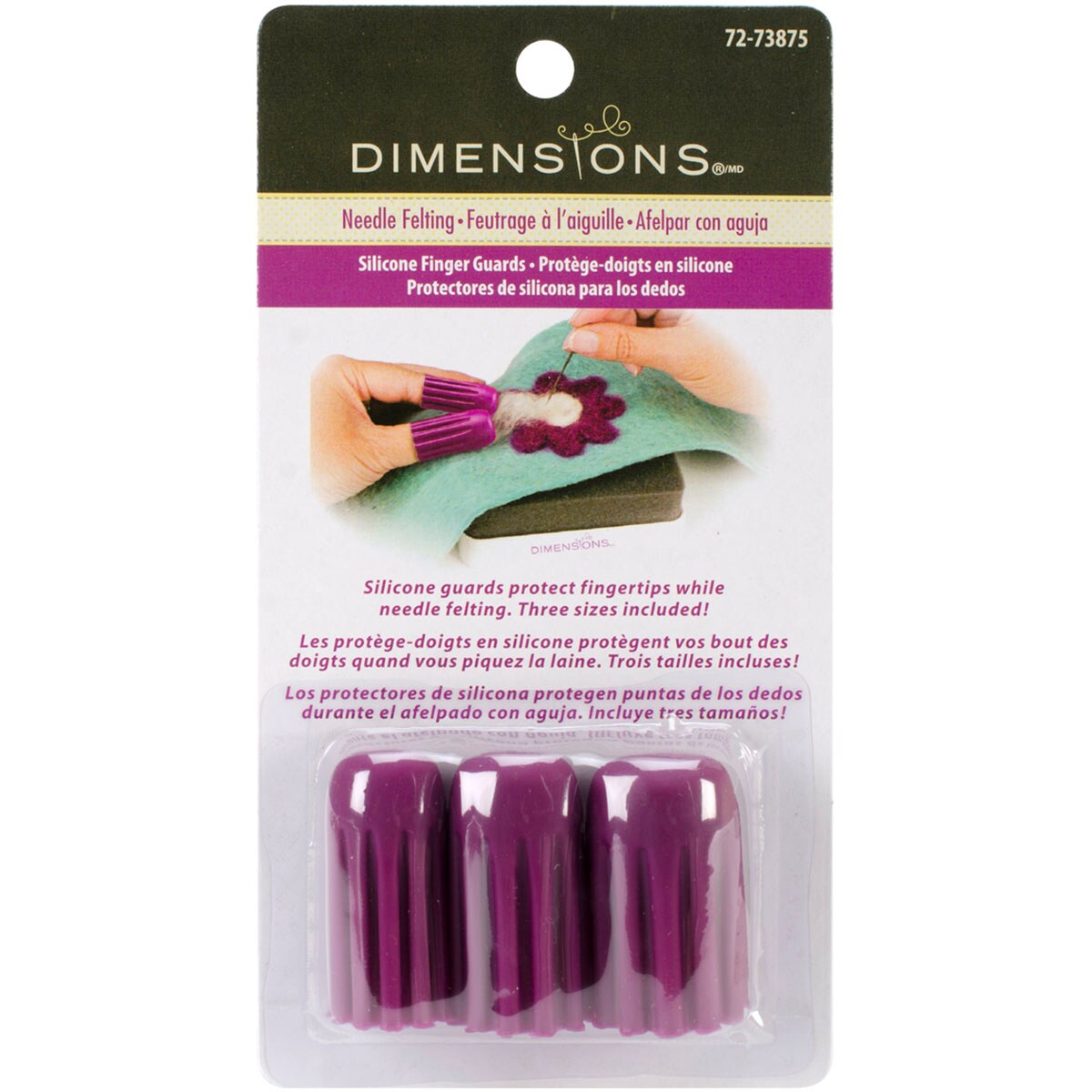 Dimensions Feltworks Finger Guards 3/Pkg