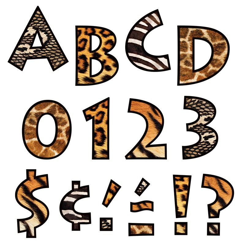 Animal Prints 4&#x22; Venture Uc Ready Letters&#xAE;