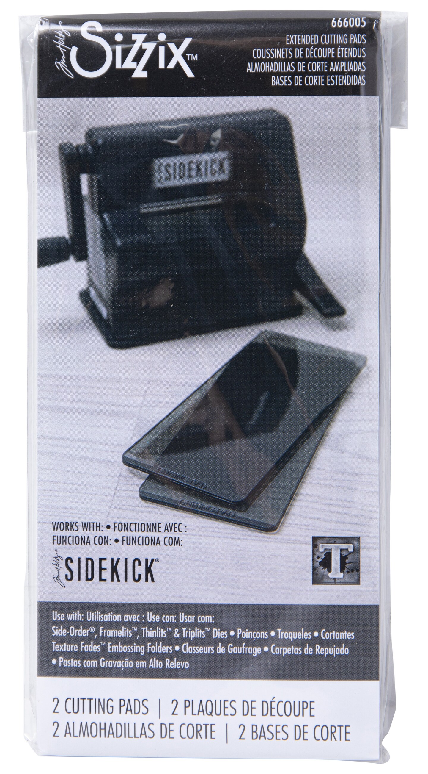 Sizzix Sidekick Cutting Pads 1 Pair By Tim Holtz-Extended