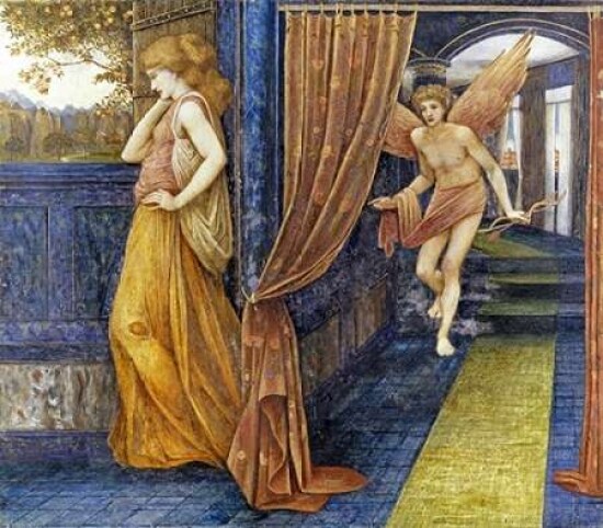 Cupid and Psyche Poster Print by John Roddam Spencer Stanhope - Item # VARPDX267334