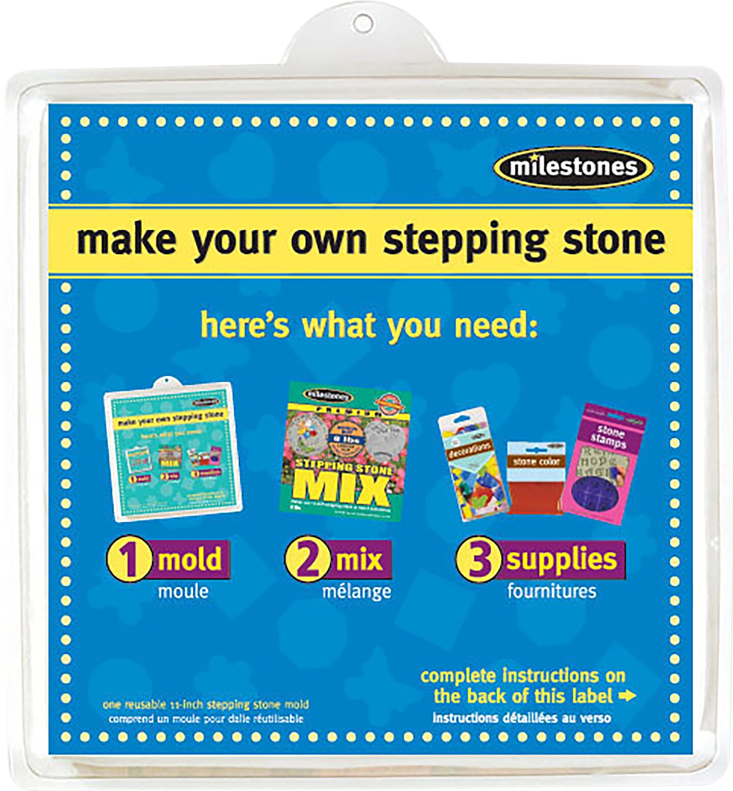 Milestones Stepping Stone Mold-Square 11"