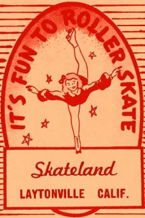Its Fun To Roller Skate Poster Print by Retrorollers - Item # VARPDX375770