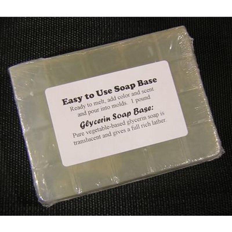 Pure Glycerin Lanolin Olive Oil Skin Cleanser Soapmaking Base Bar Soap 16 Oz