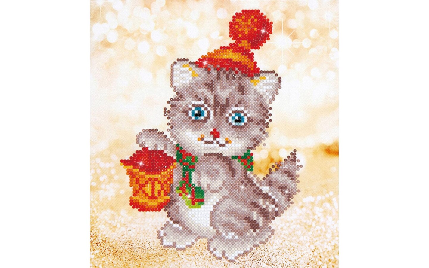 Diamond Dotz Kit Beginner Christmas Kitten Glow Michaels