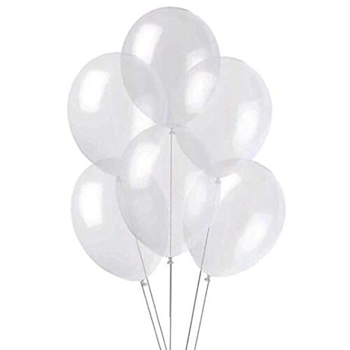 50CT 5&#x22; Latex Balloons Clear