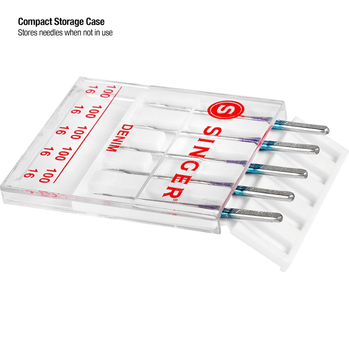 SINGER Universal Denim Machine Needles 5/Pkg-Size 16/100