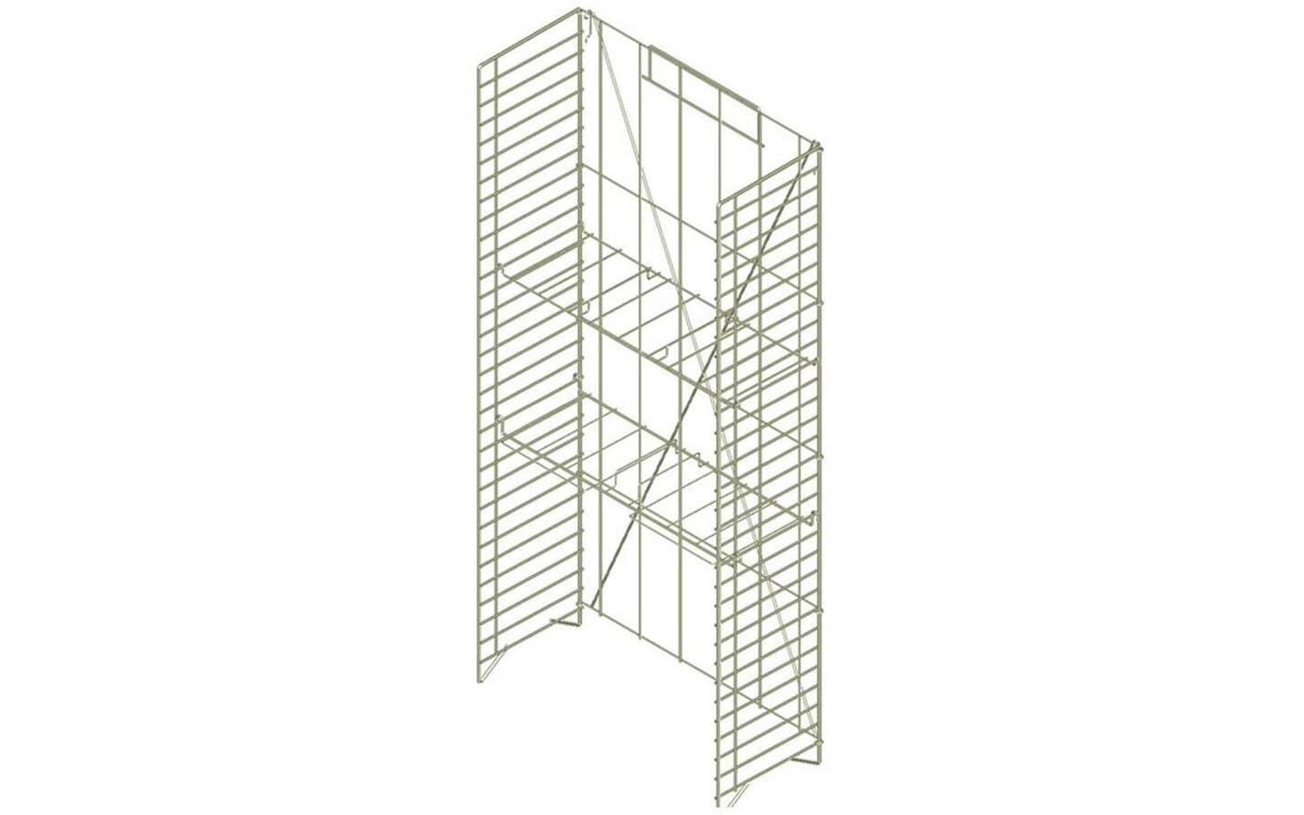 Wire Rack Frame White