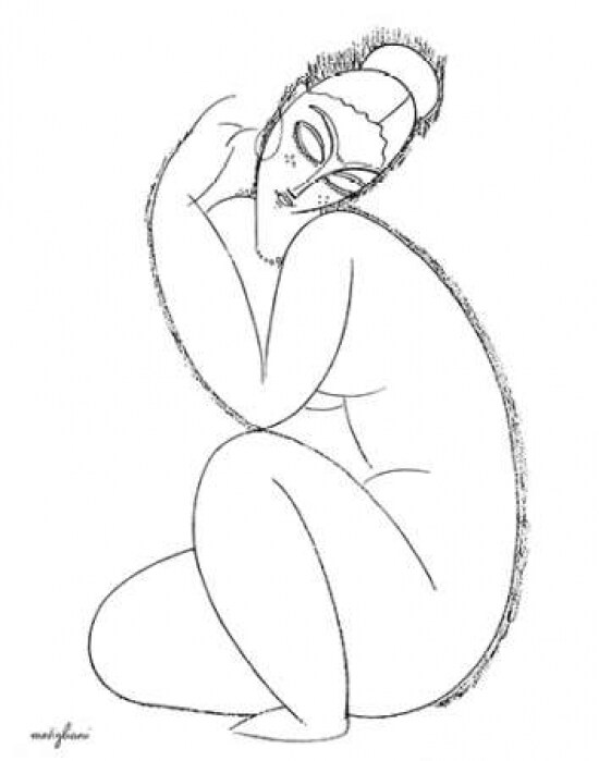 Studio Nude - 2 Poster Print by  Amedeo Modigliani - Item # VARPDX373733