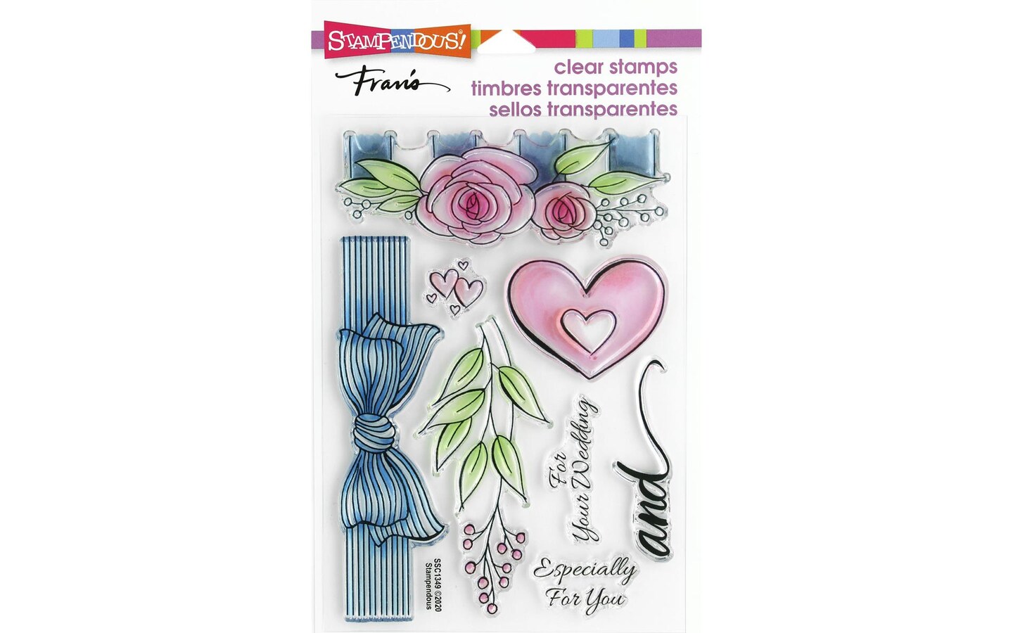 Stampendous Clear Stamp Fran&#x27;s Wedding Gift
