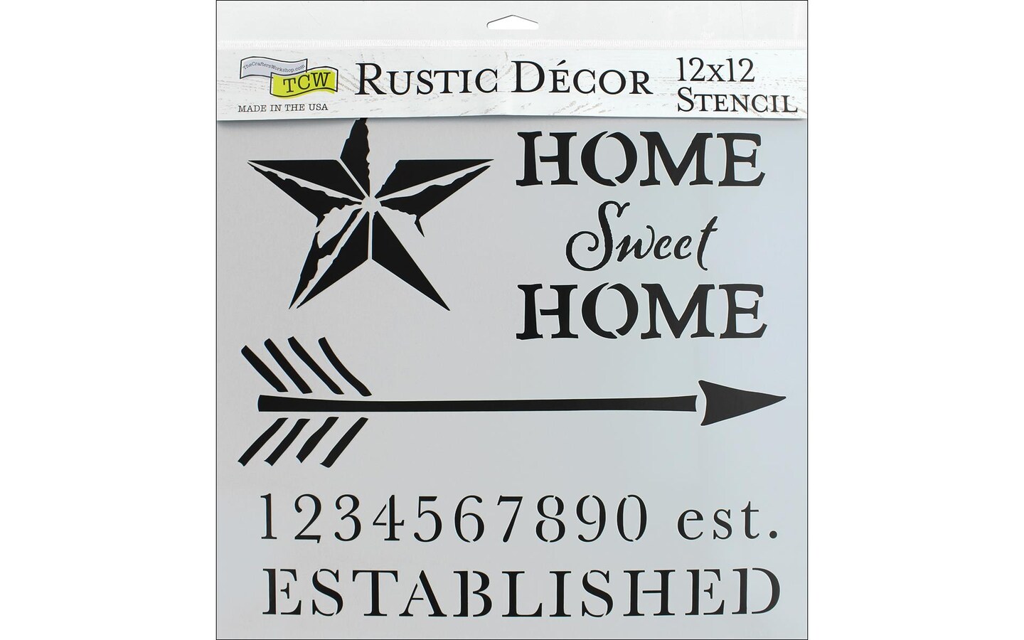 The Crafters Workshop Stencil 12x12 Home Sweet Michaels