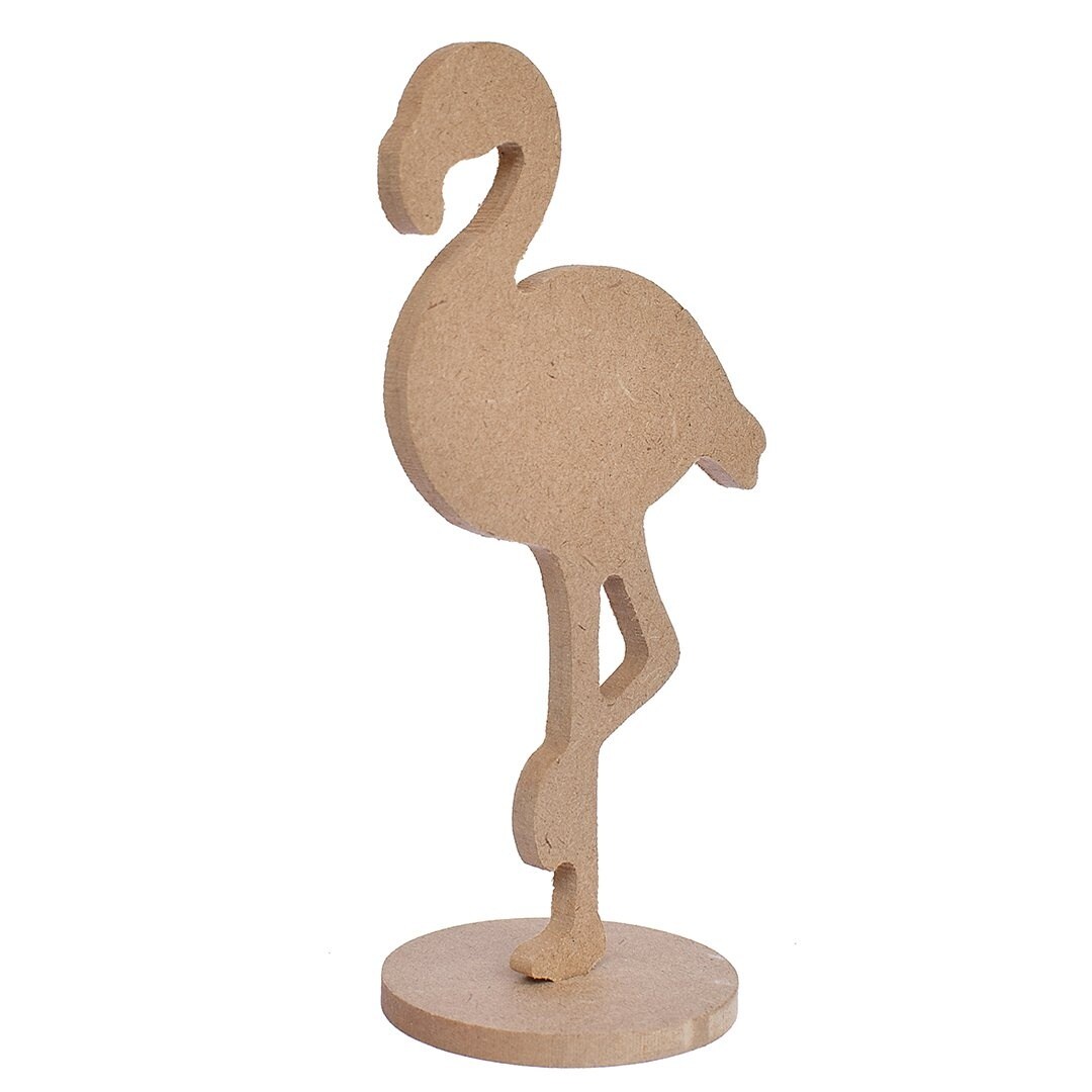 Little Birdie MDF Decorable Flamingo With Base 5.5 mm-Flamingo With Base