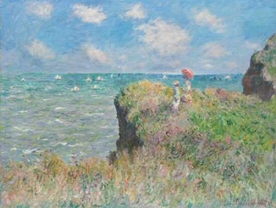 Cliff Walk at Pourville Poster Print by Claude Monet - Item # VARPDX3CM1044