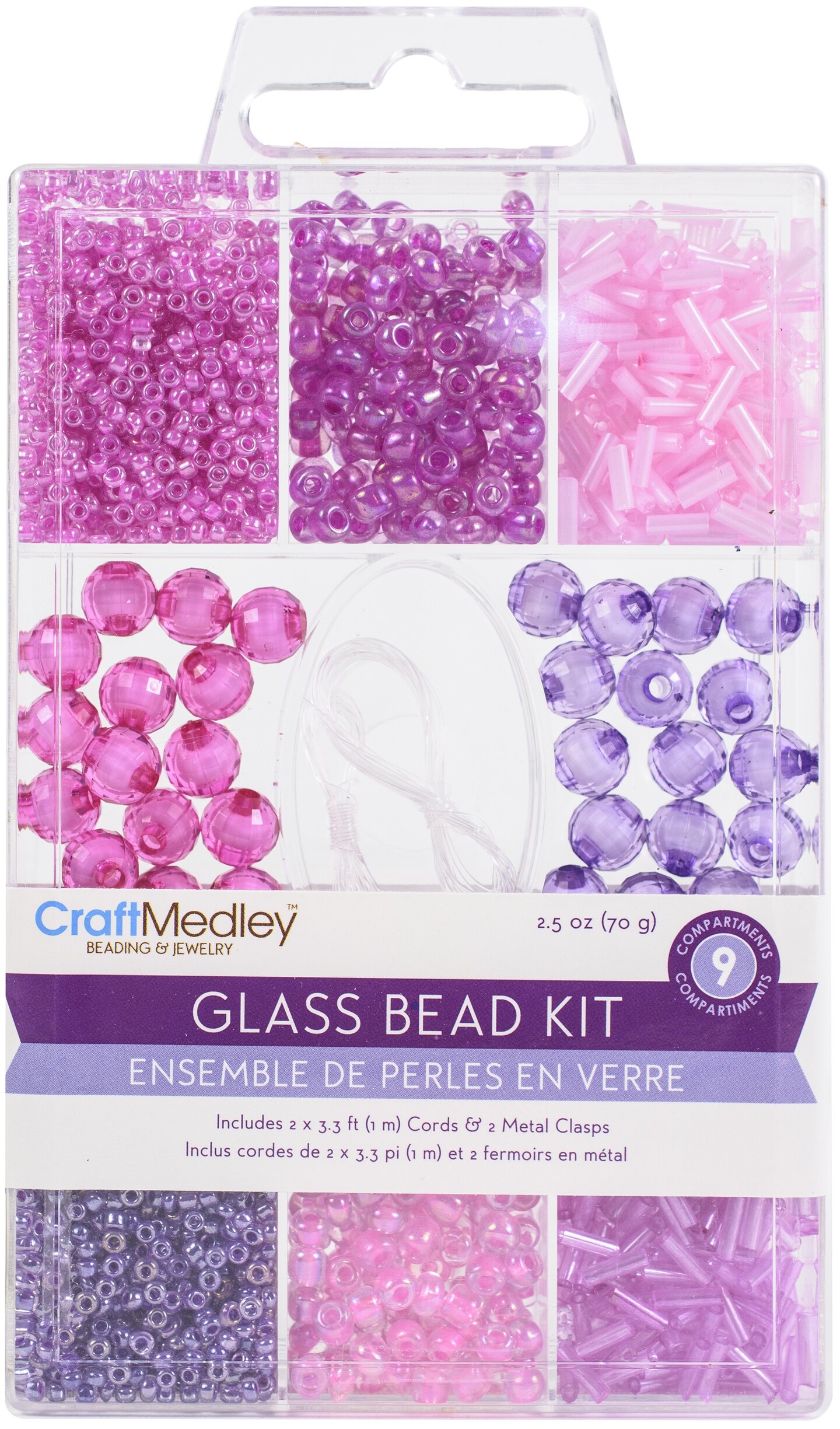 Craft Medley Glass Bead Kit 90GBlush Michaels