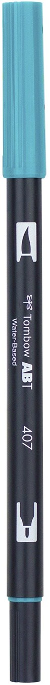 Tombow Dual Brush Marker Open Stock-407 Tiki Teal