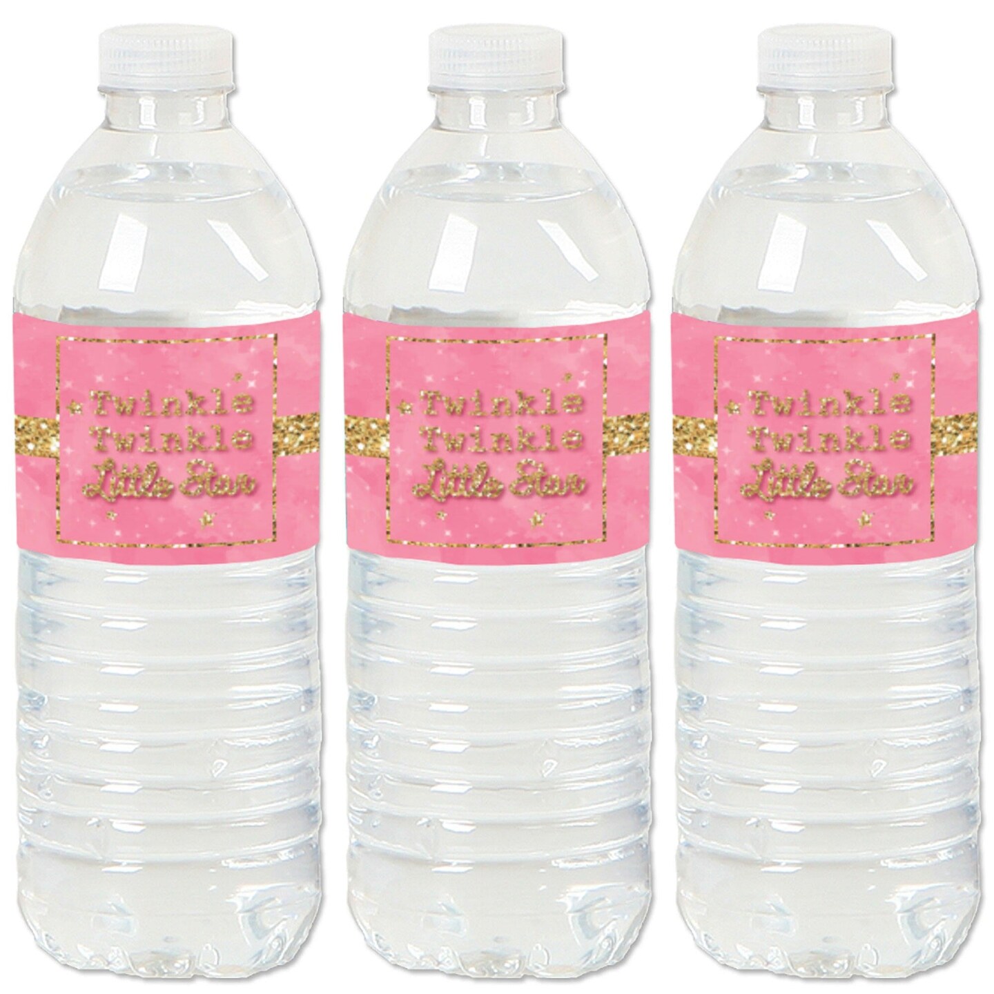 Twinkle Little Star Water Bottle Labels