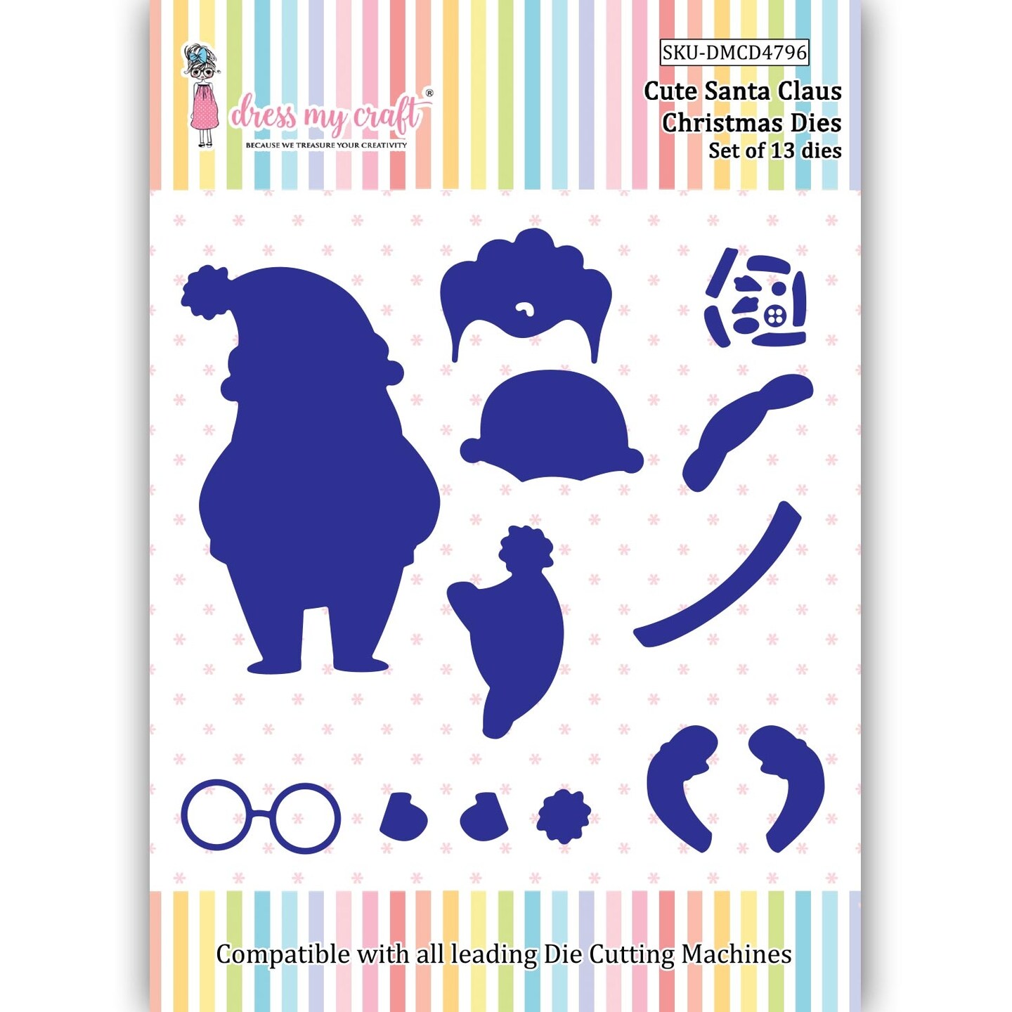 Dress My Craft Dies-Cute Santa Claus