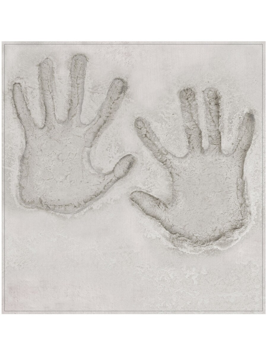 New Movie Star Cement Handprint Peel 'N Place Party Wall Cling Decoration
