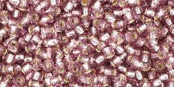 Toho 11/0 Round Japanese Seed Bead, TR11-26, Silver Lined Light Amethyst