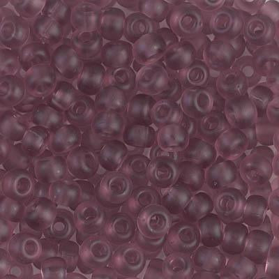 Miyuki 6 Round Seed Bead, 6-142F, Matte Transparent Smoky Amethyst