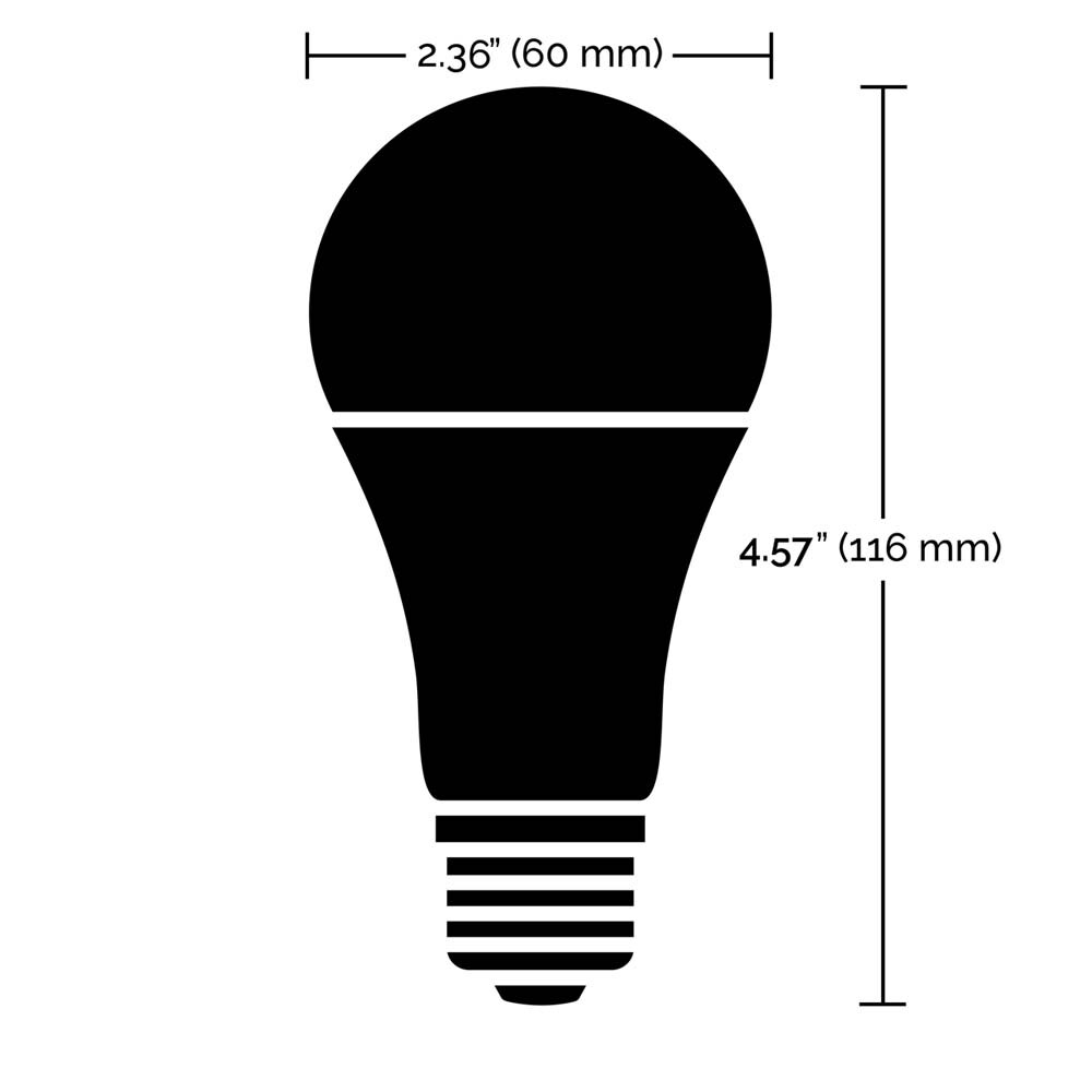 Satco 9.5w A19 LED RGB Tunable White Starfish IOT 800 Lumens 120 Volt