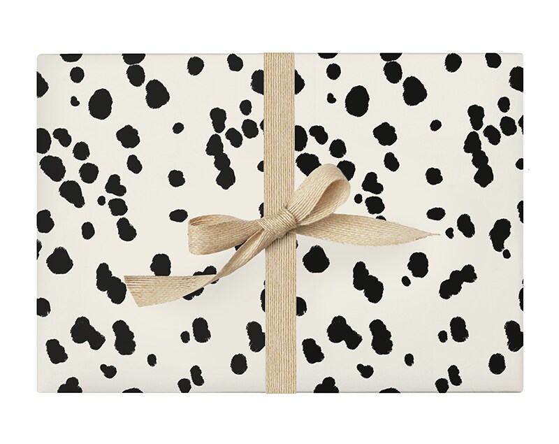 Wrapping Paper - Dalmatian Black &#x26; White