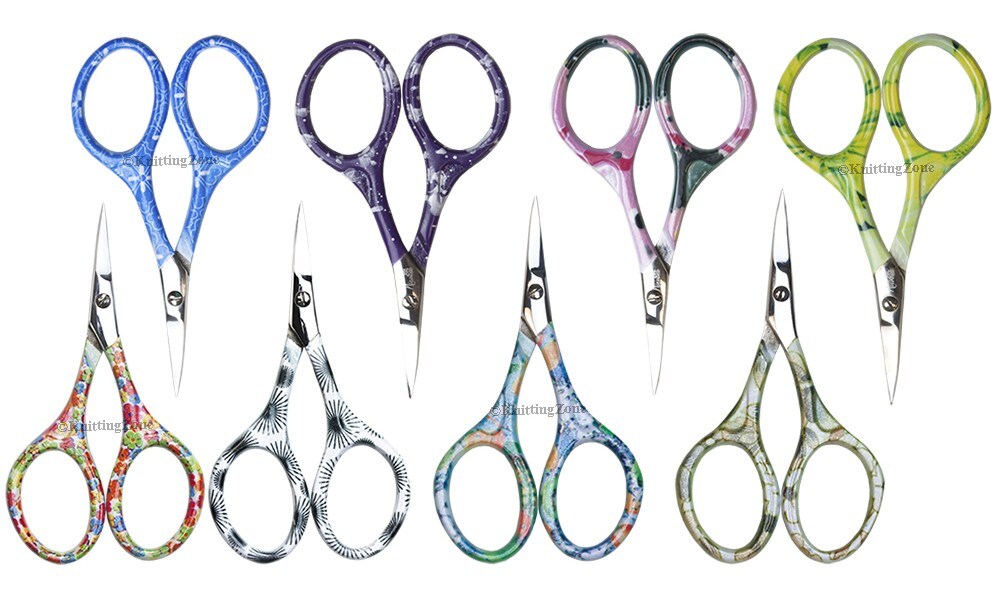 Nirvana Needle Arts Scissor- Colorful Handled Scissors (Assorted Colors)