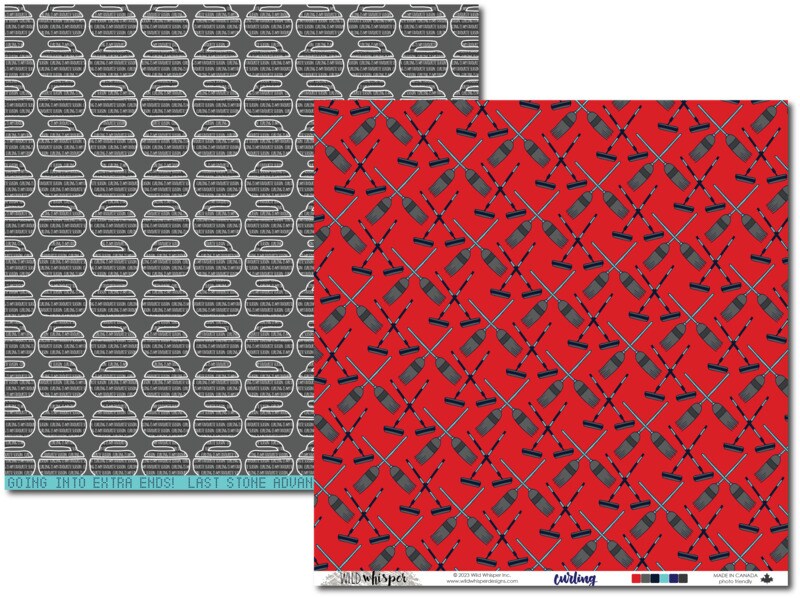 Curling DOUBLE 12x12 Paper Pack - Wild Whisper Designs