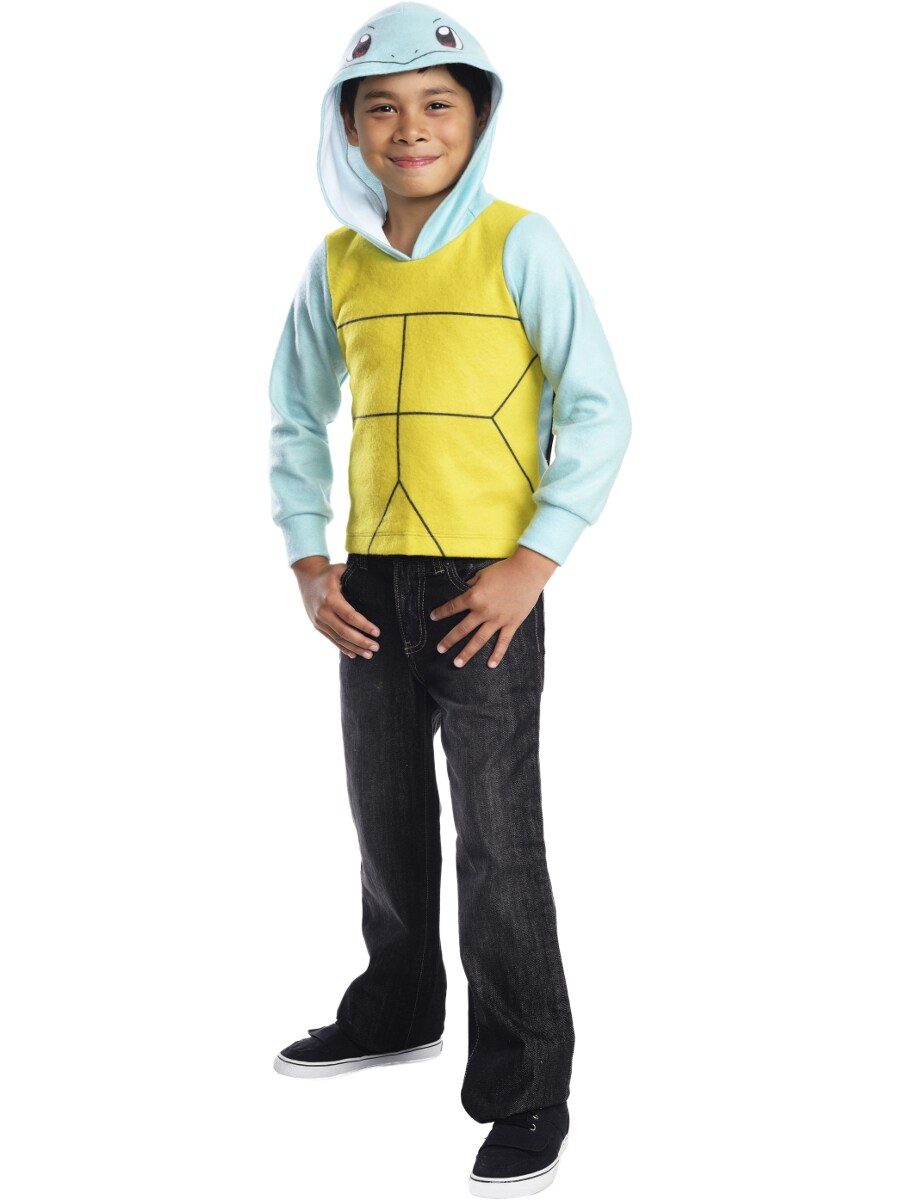 Child's Squirtle Water Type Starter Original 150 Pokemon Hoodie Costume