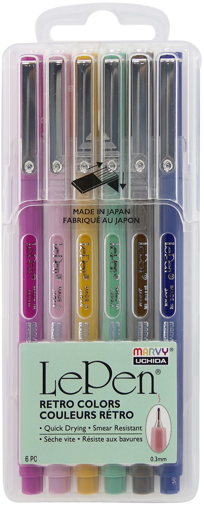 Uchida Le Pen Retro Set 6/Pkg
