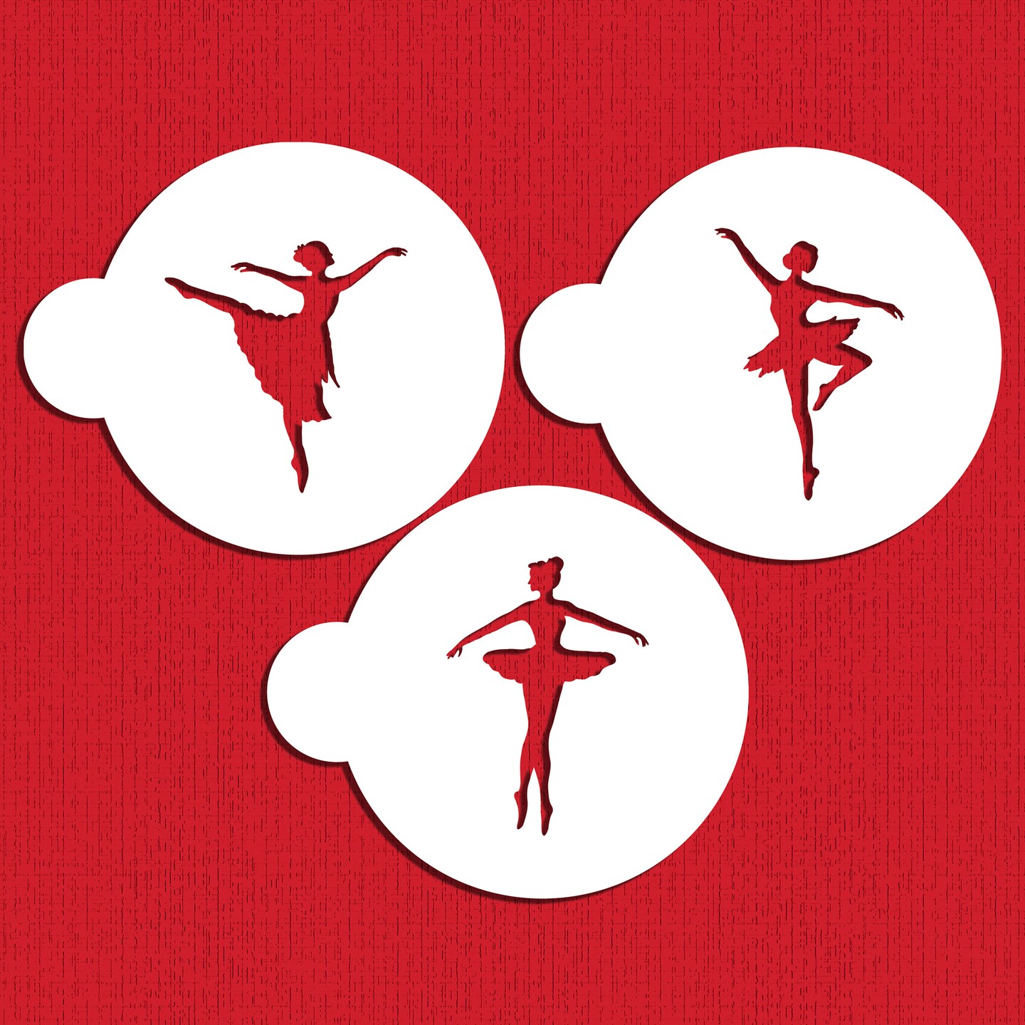 Ballerina Cookie Stencil Set | C889 by Designer Stencils | Cookie Decorating Tools |