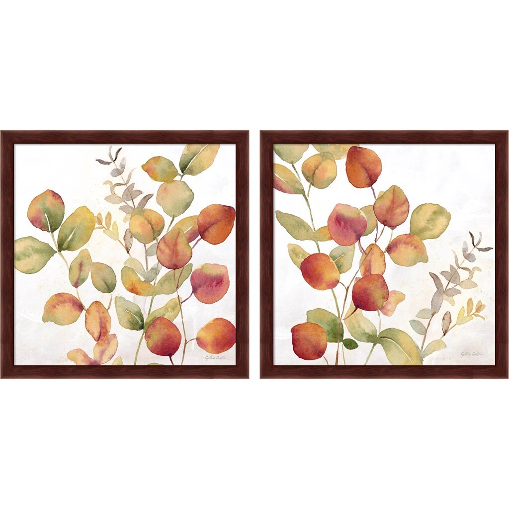 Eucalyptus Leaves Spice by Cynthia Coulter 13" x 13" Framed Wall Art