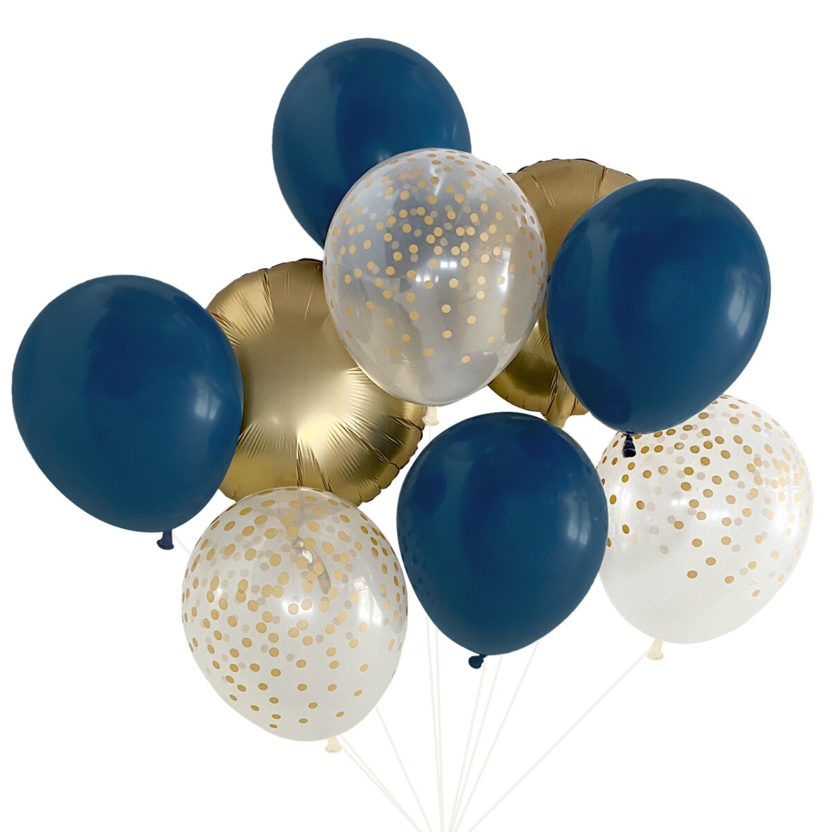 Balloon Bouquet - Navy &#x26; Gold