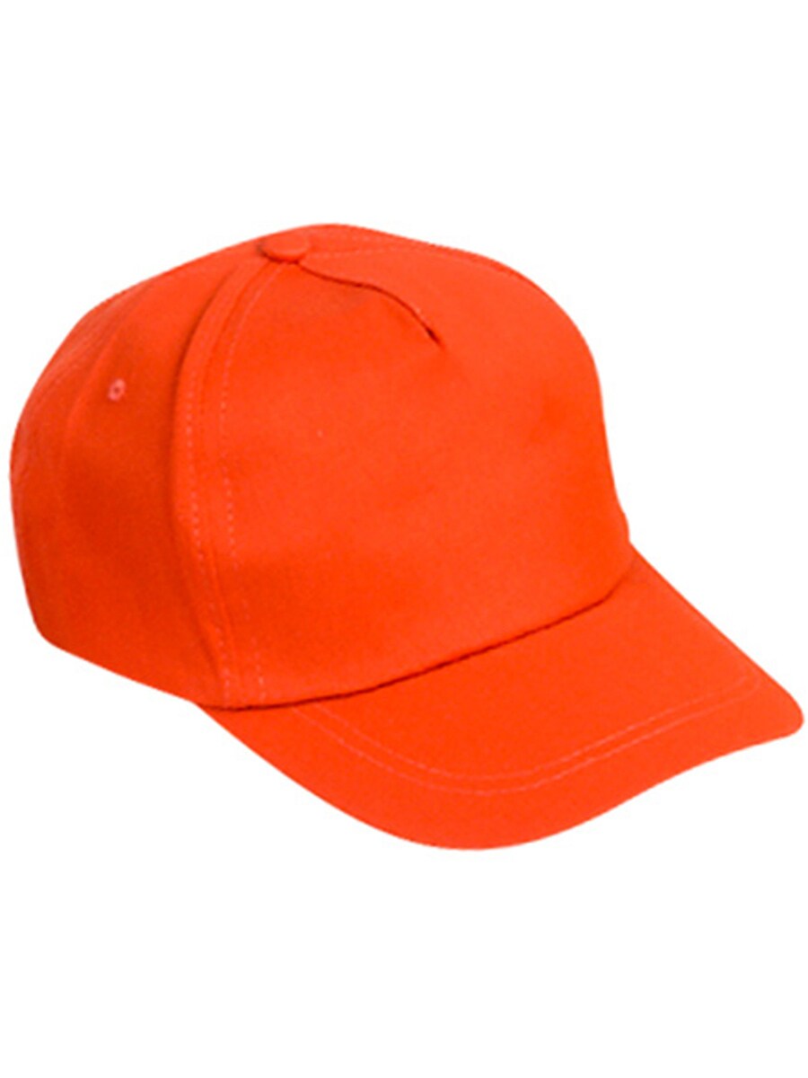 Adults Orange Color Baseball Hat Costume Accessory