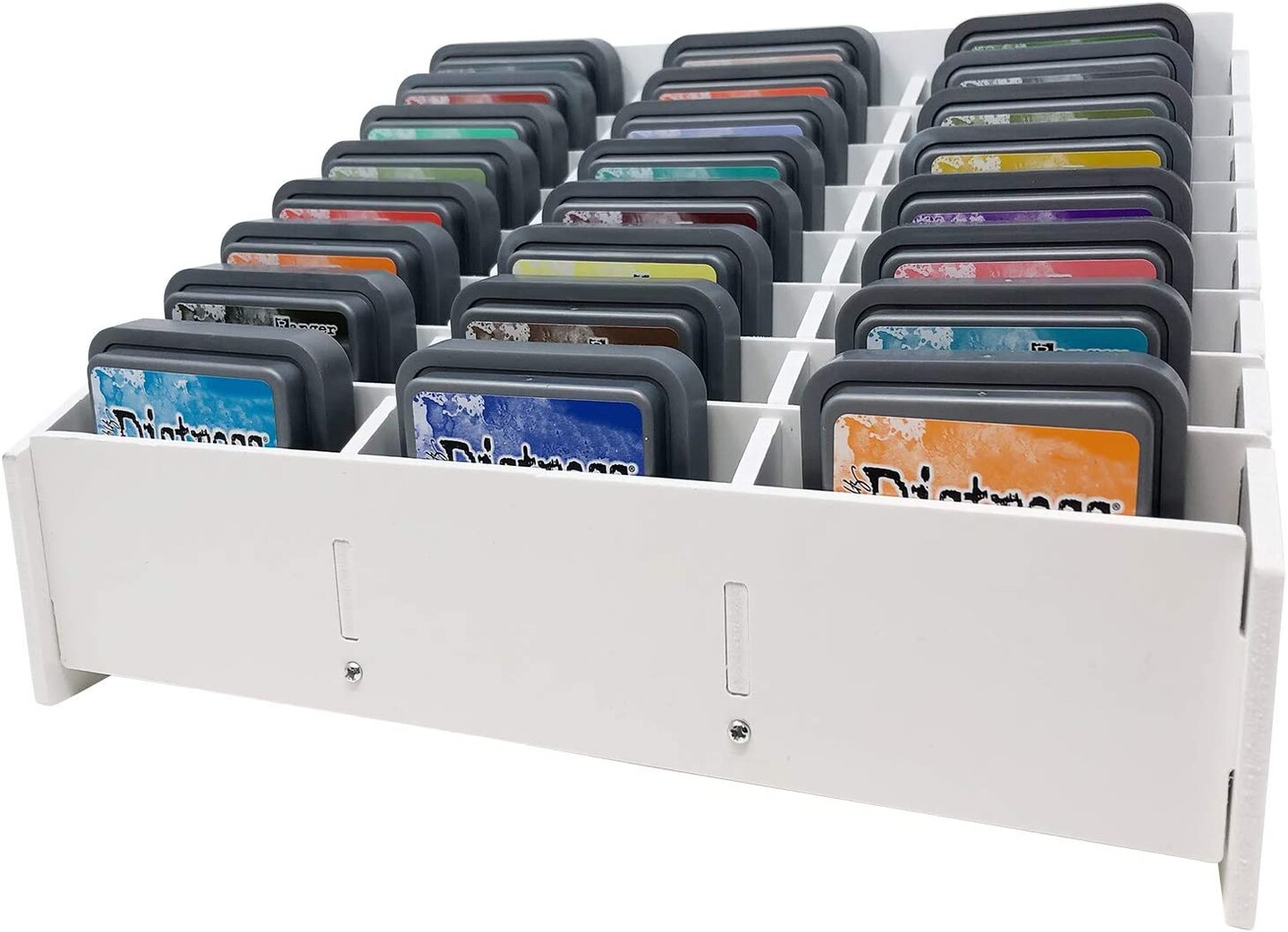 Pixiss 24 Ink Pad Storage Holder and Stamp Pad Storage for Distress Oxide Ink