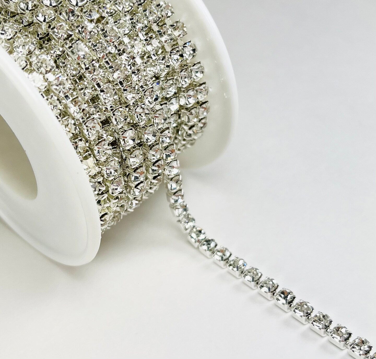 10 Yards of SS16 Rhinestone Chain Trim | 10 yard cut