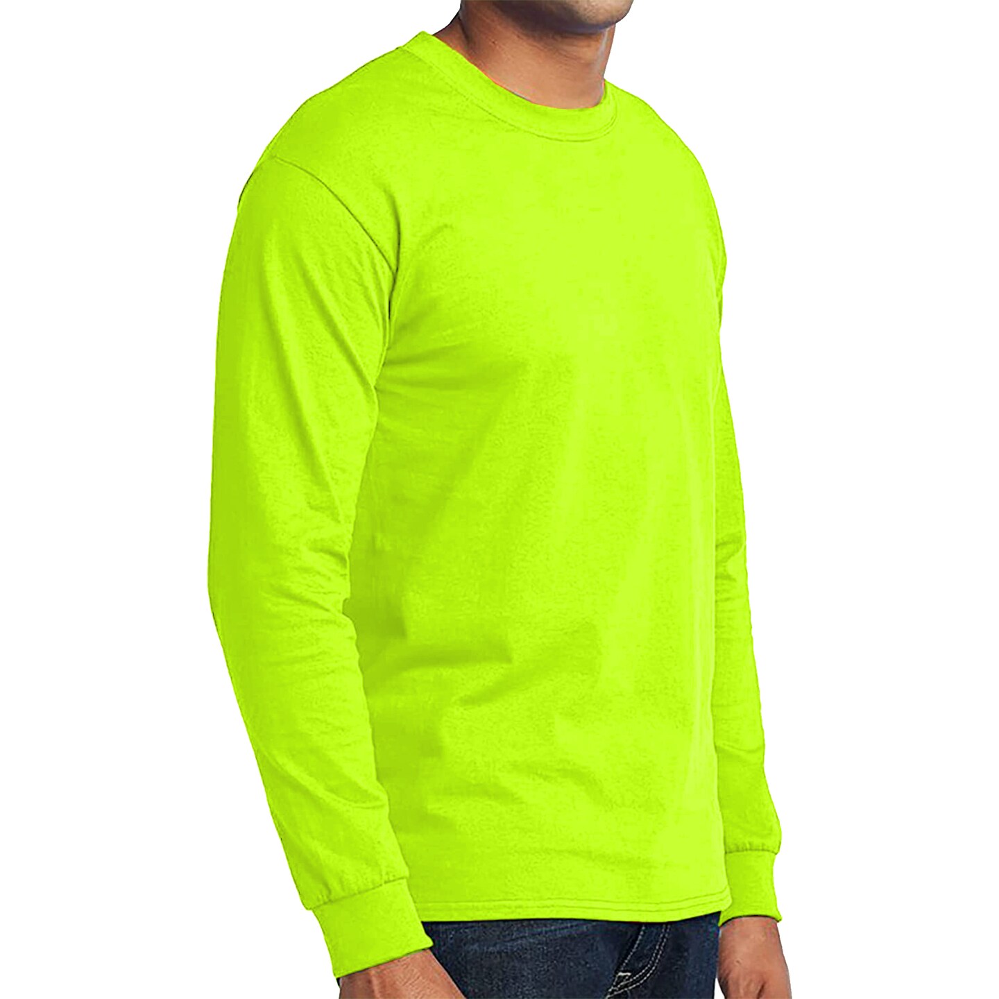 Radyan 4 Long Sleeve (Ropa De Trabajo) Safety Green Construction T- Shirts for Men, 2X-Large, Orange | Michaels