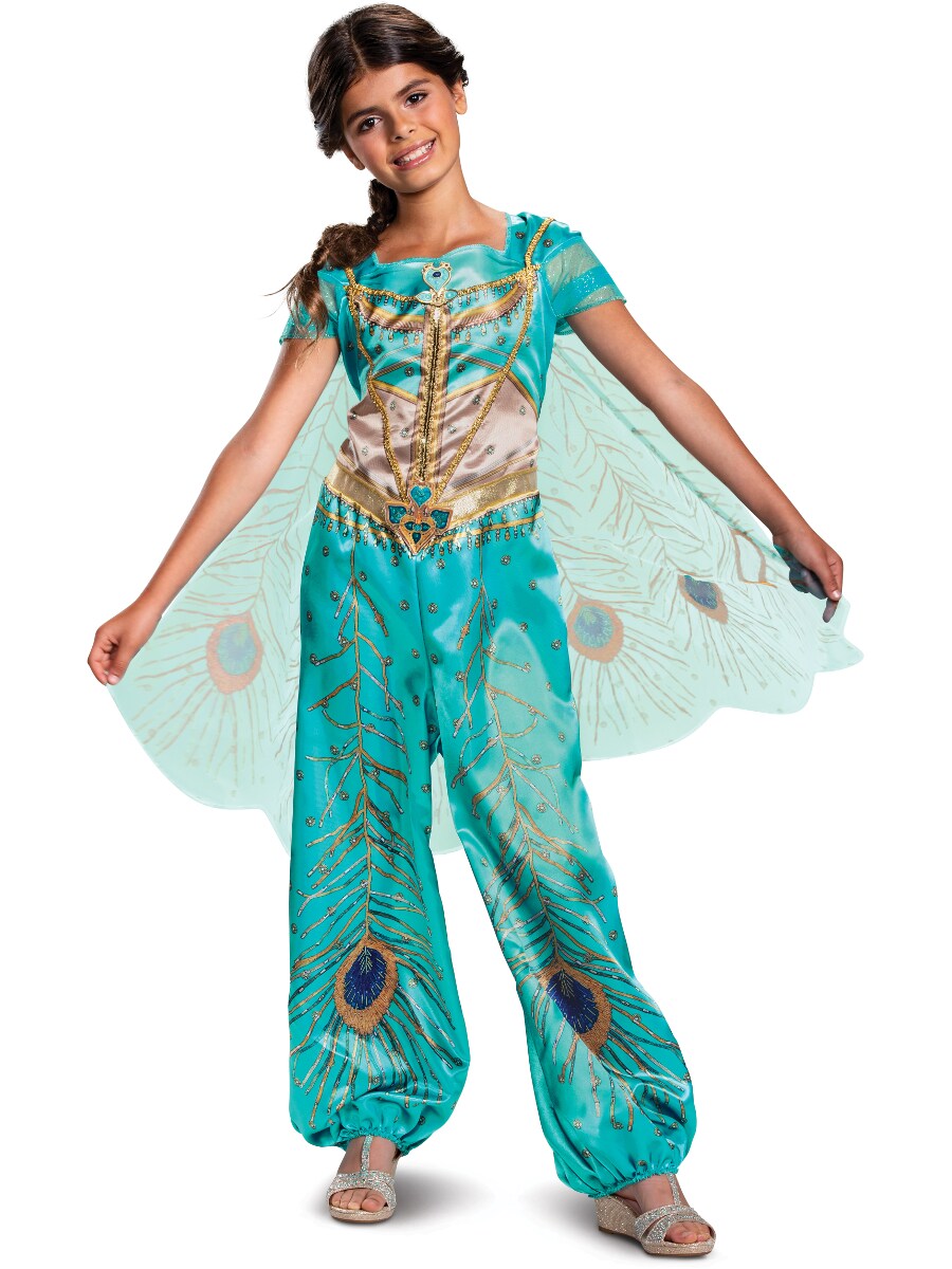 Girls Disney Princess Jasmine Classic Teal Costume