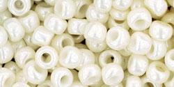 Toho 6/0 Round Japanese Seed Bead, TR6-122, Opaque Luster Navajo White