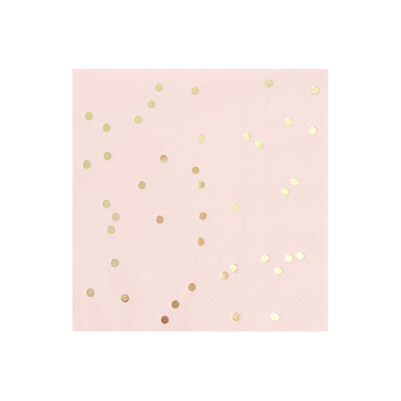 Paper Napkins Cocktail Blush Pink & Gold Confetti Michaels