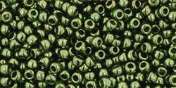 Toho 11/0 Round Japanese Seed Bead, #333, Gold Luster Fern, 13 grams