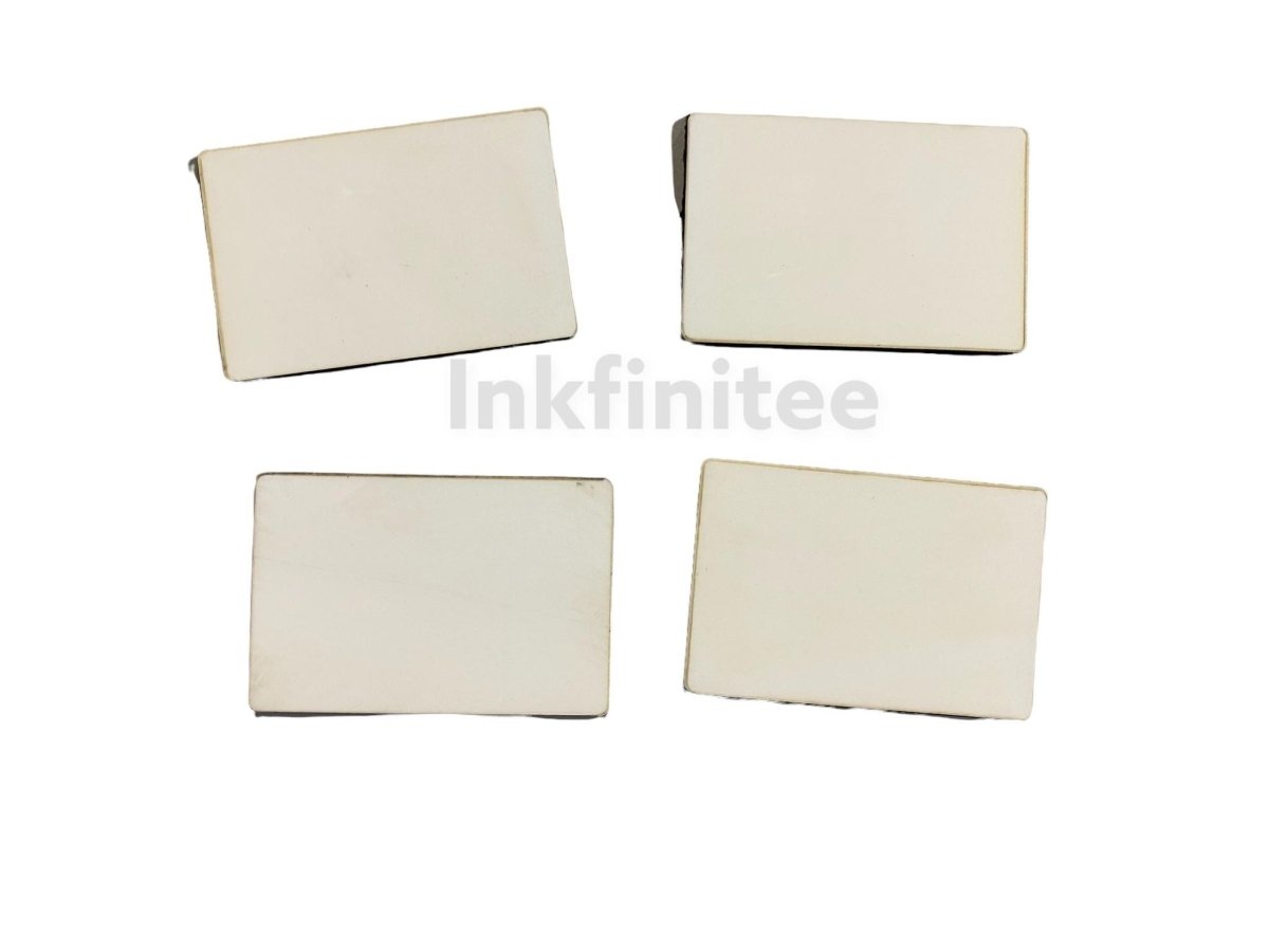 Sublimation Tile Rectangle, hardboard, Single-sided, Pack of 4