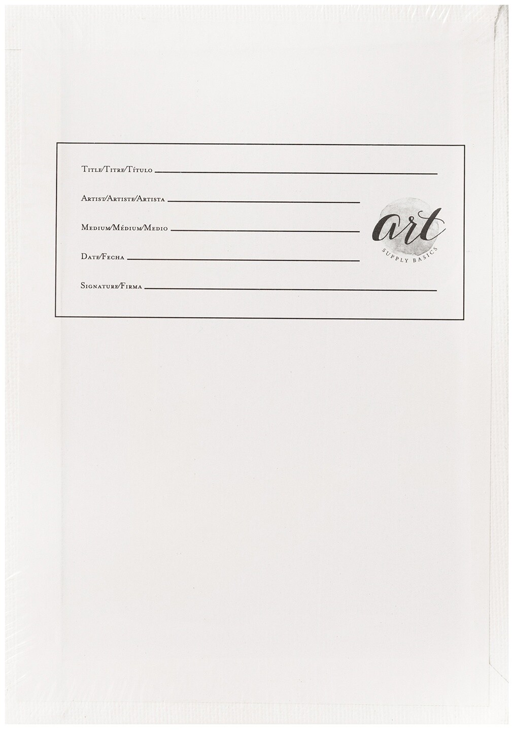 American Crafts Art Supply Basics Panel Back Canvas 5/Pkg-5"X7"